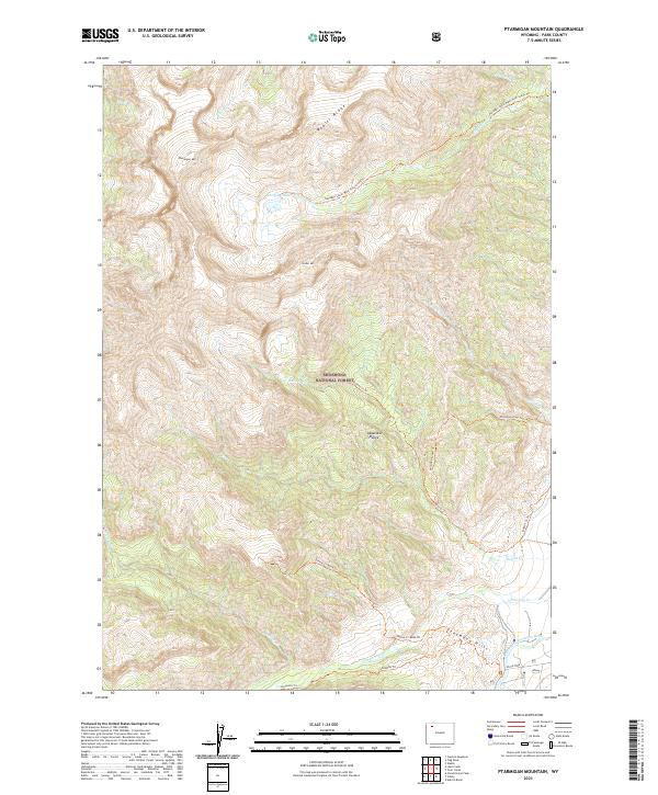 USGS Topographic Map – Ptarmigan Mountain