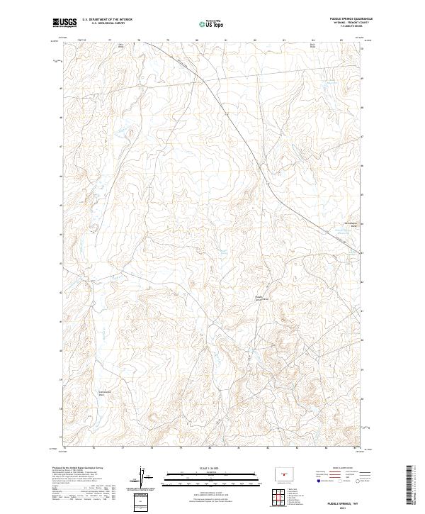 USGS Topographic Map – Puddle Springs