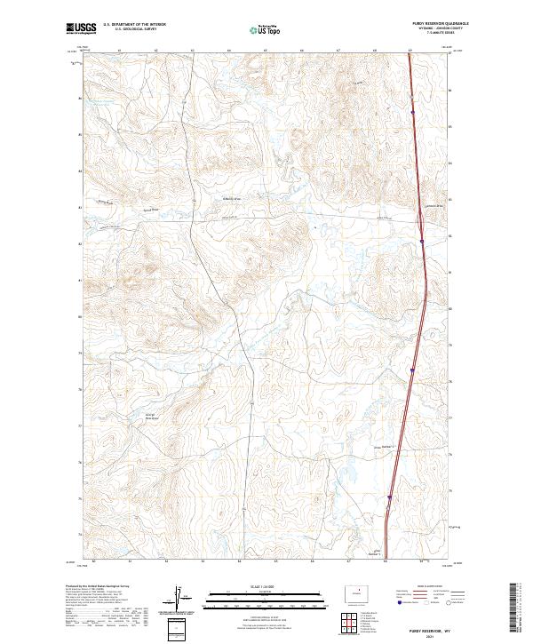 USGS Topographic Map – Purdy Reservoir