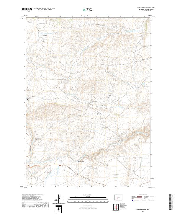 USGS Topographic Map – Radium Springs
