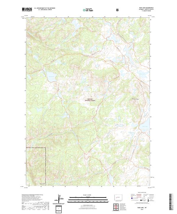 USGS Topographic Map – Raid Lake
