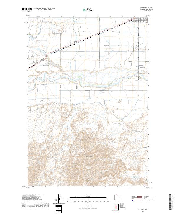 USGS Topographic Map – Ralston