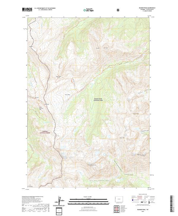 USGS Topographic Map – Ranger Peak