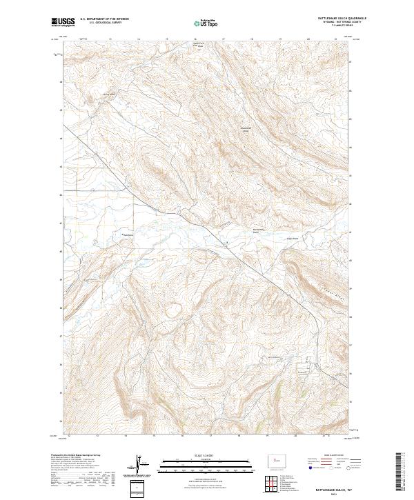 USGS Topographic Map – Rattlesnake Gulch