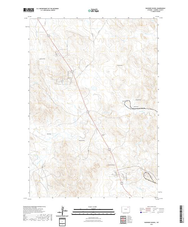 USGS Topographic Map – Rawhide School