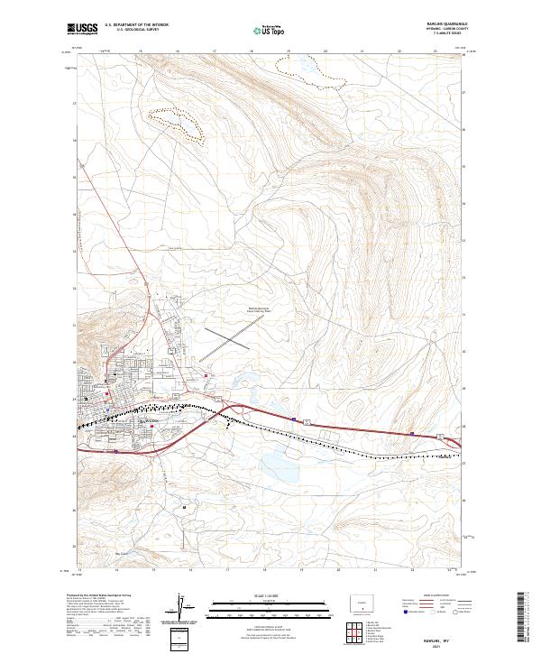 USGS Topographic Map – Rawlins