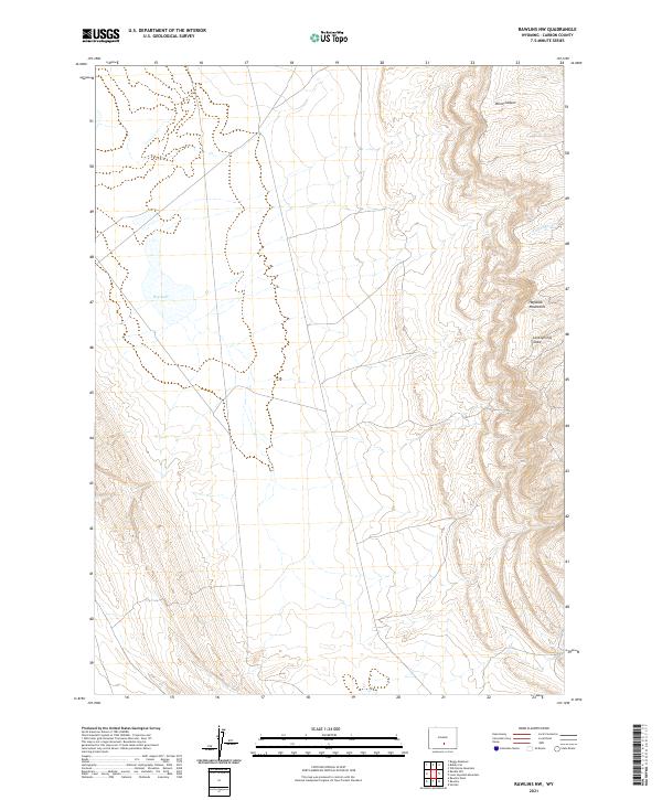 USGS Topographic Map – Rawlins NW