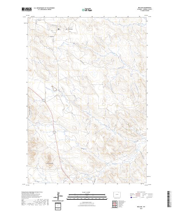 USGS Topographic Map – Recluse