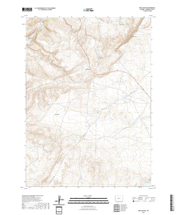 USGS Topographic Map – Red Canyon