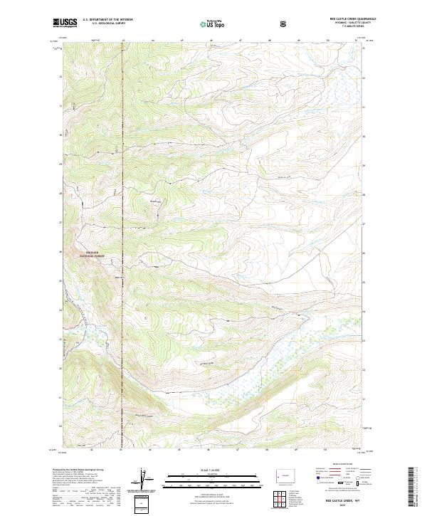 USGS Topographic Map – Red Castle Creek