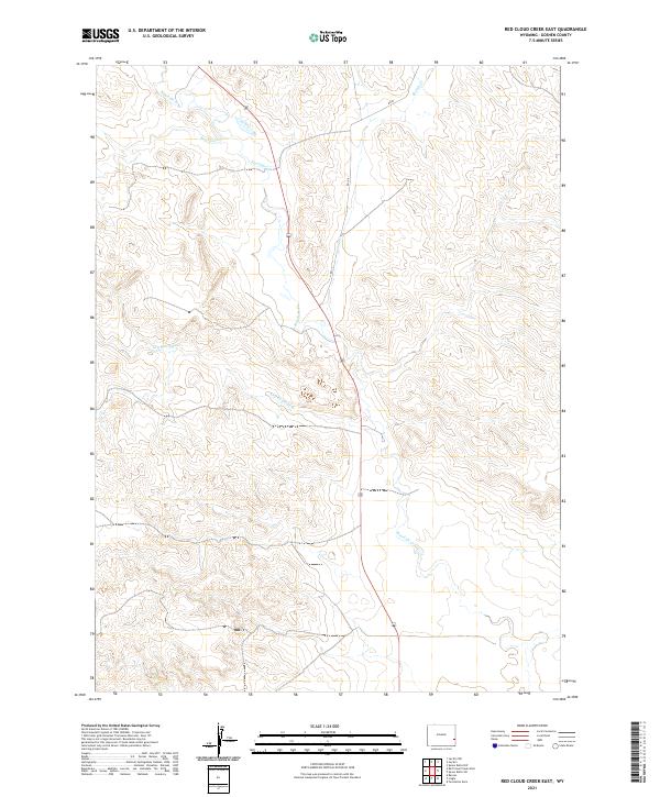 USGS Topographic Map – Red Cloud Creek East