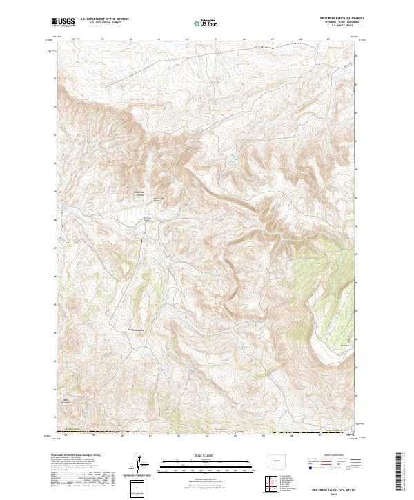 USGS Topographic Map – Red Creek Ranch