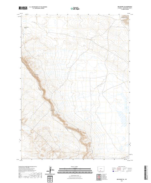 USGS Topographic Map – Red Desert SE