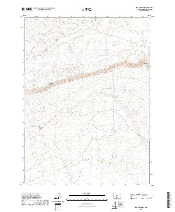 2021 Map of Red Desert SW, 2021 Print