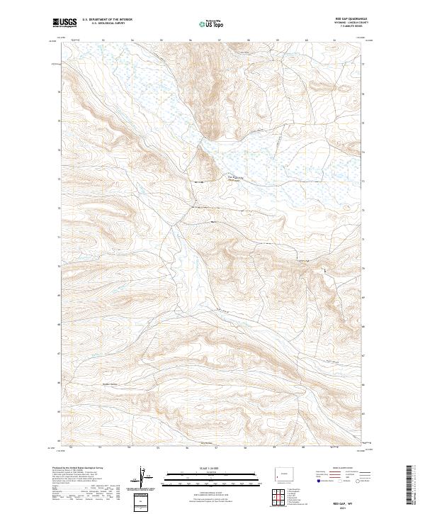 USGS Topographic Map – Red Gap