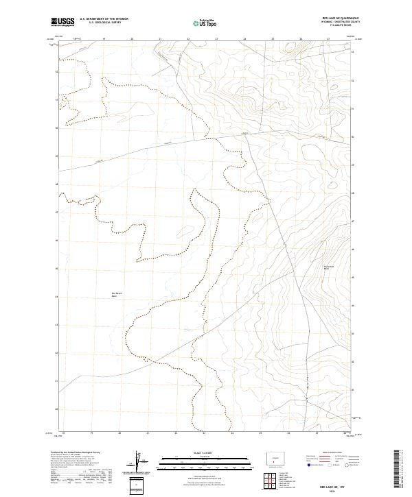 2021 Map of Red Lake NE, 2021 Print