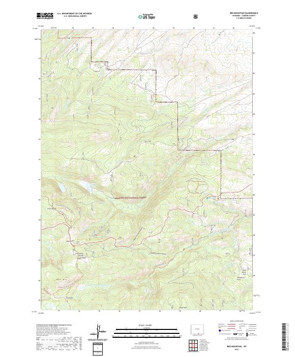USGS Topographic Map – Red Mountain