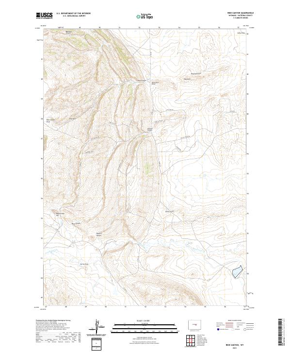 USGS Topographic Map – Reid Canyon