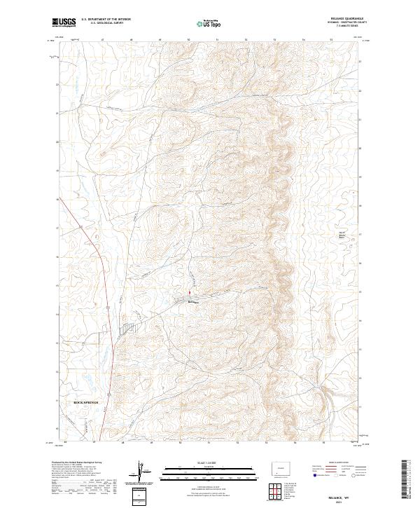 USGS Topographic Map – Reliance