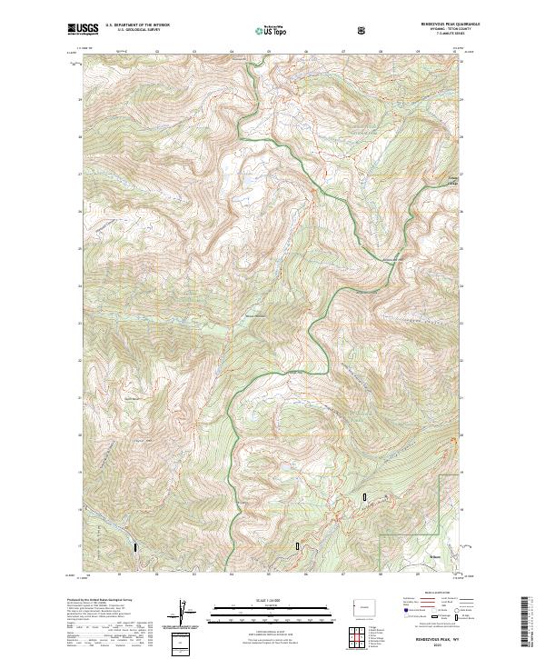 USGS Topographic Map – Rendezvous Peak