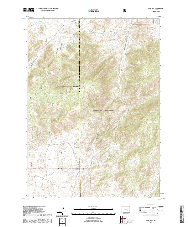USGS Topographic Map – Reno Hill