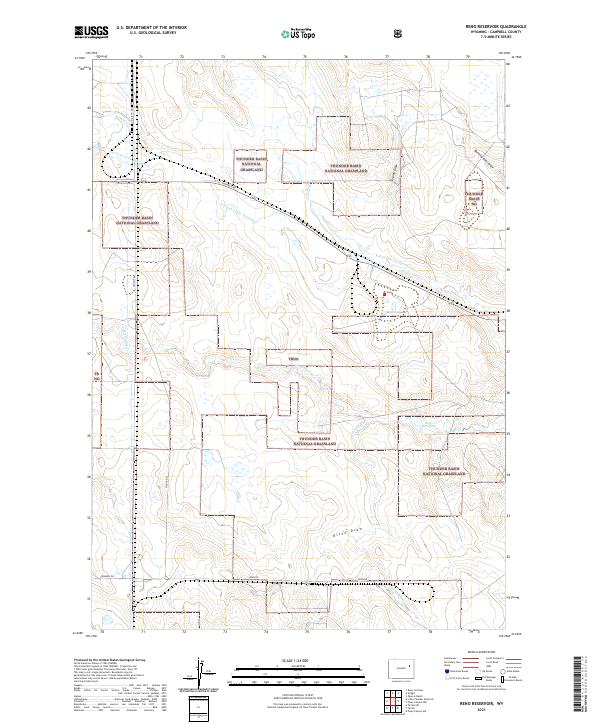 USGS Topographic Map – Reno Reservoir