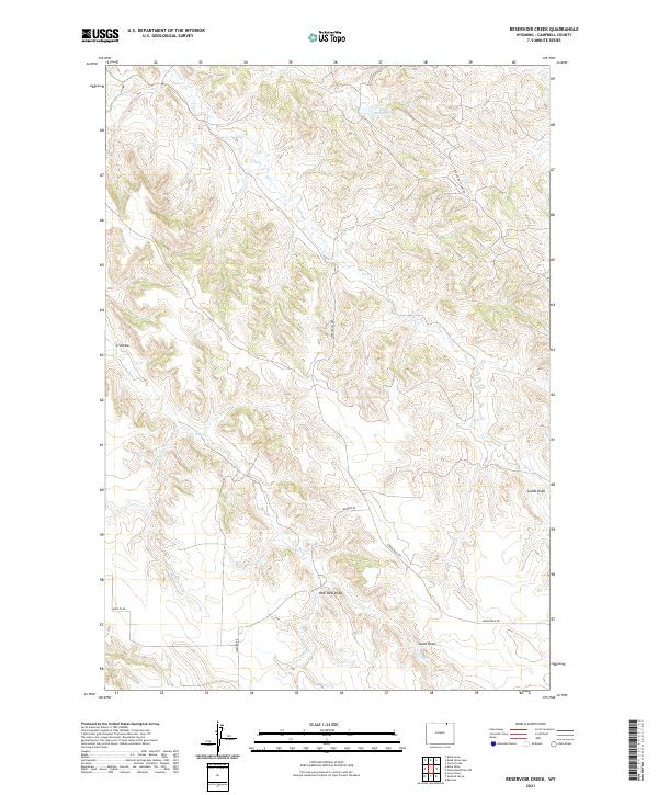USGS Topographic Map – Reservoir Creek