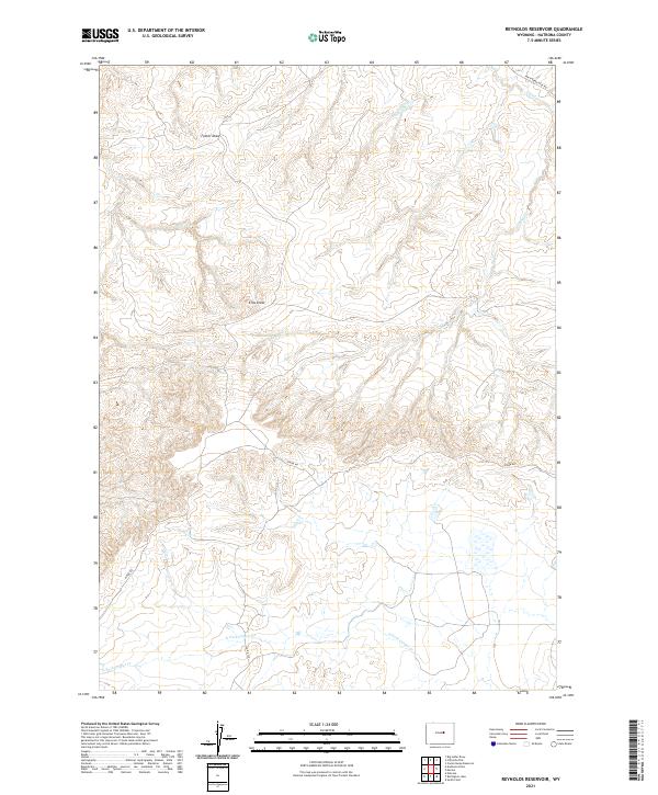USGS Topographic Map – Reynolds Reservoir