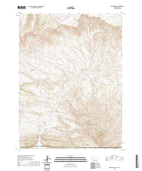 USGS Topographic Map – Richards Gap