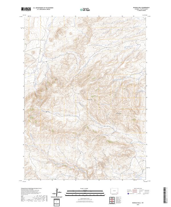 USGS Topographic Map – Richeau Hills
