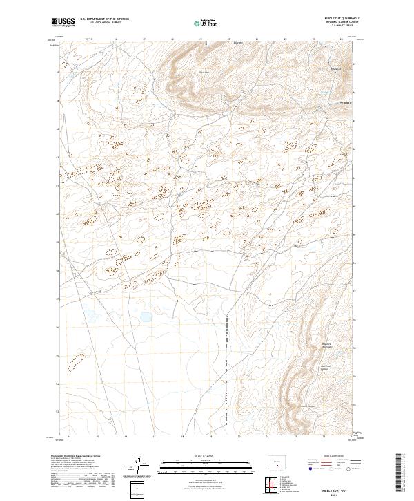 USGS Topographic Map – Riddle Cut