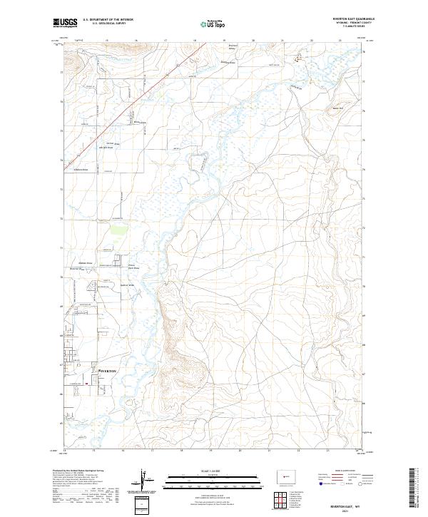 USGS Topographic Map – Riverton East