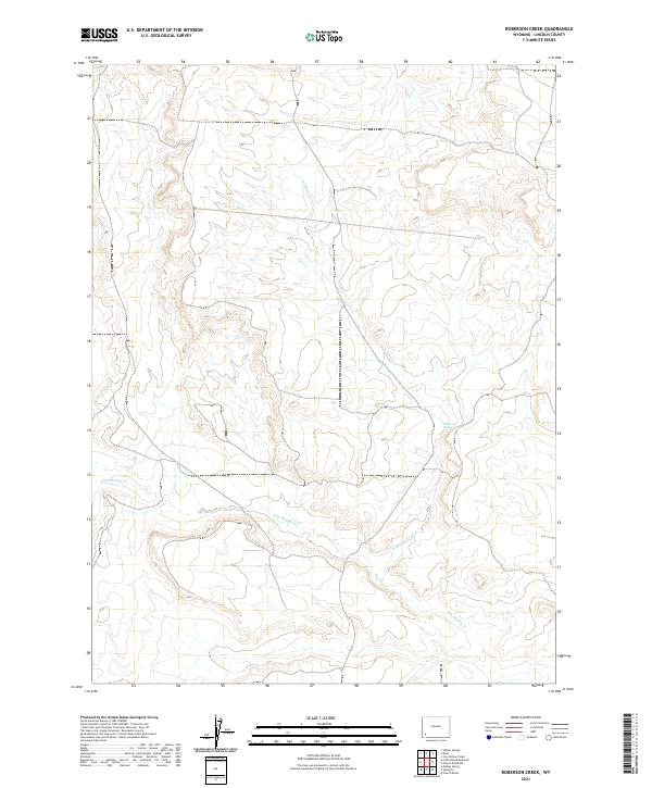 USGS Topographic Map – Roberson Creek