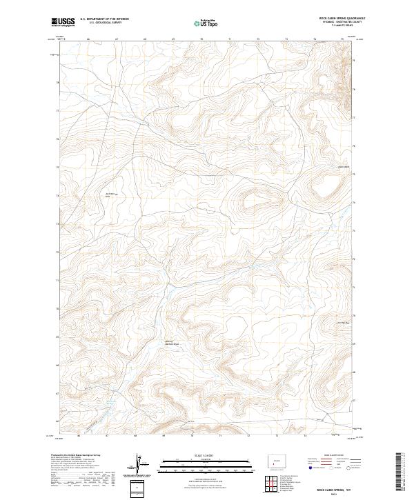 USGS Topographic Map – Rock Cabin Spring