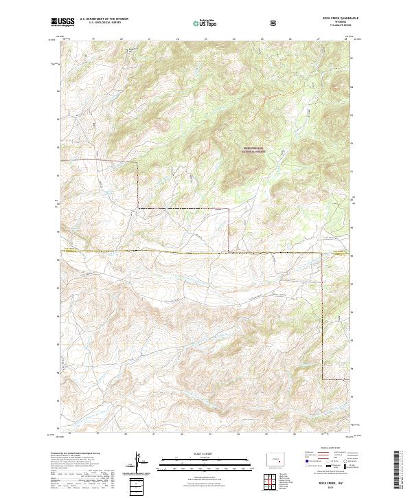 USGS Topographic Map – Rock Creek