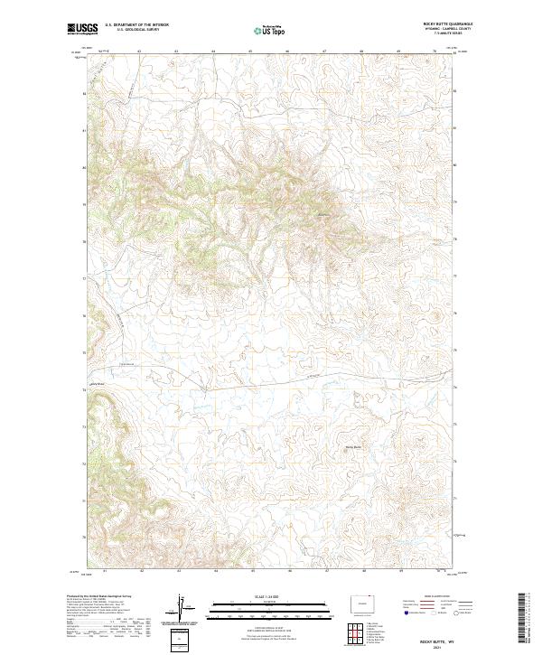 USGS Topographic Map – Rocky Butte