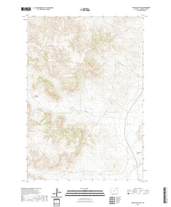 USGS Topographic Map – Rocky Butte SW