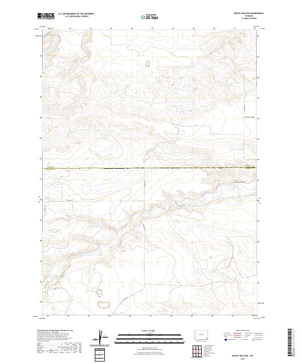 USGS Topographic Map – Rocky Hollow
