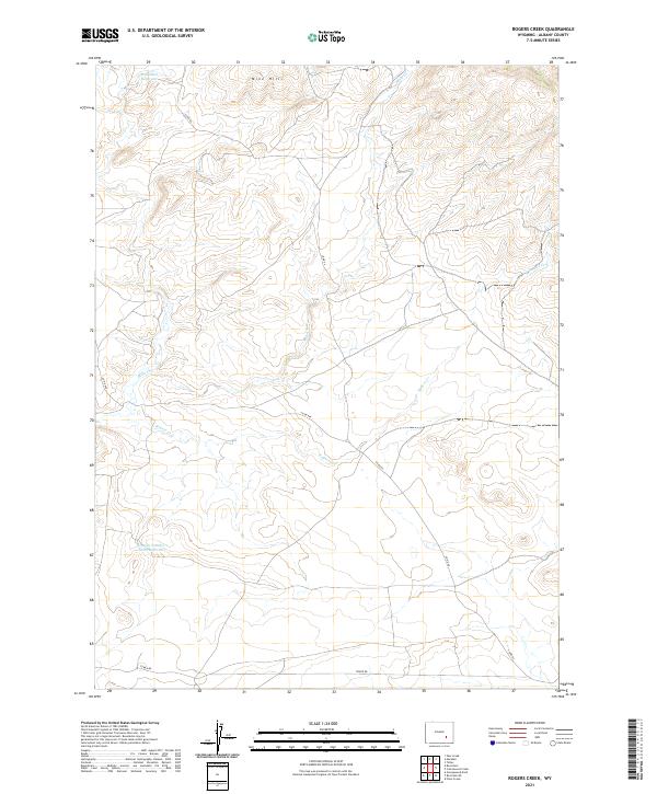 USGS Topographic Map – Rogers Creek