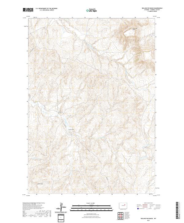 USGS Topographic Map – Rolling Pin Ranch