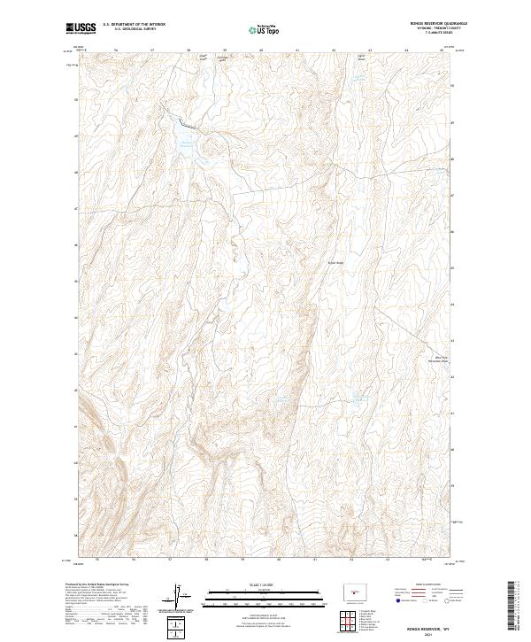 USGS Topographic Map – Rongis Reservoir