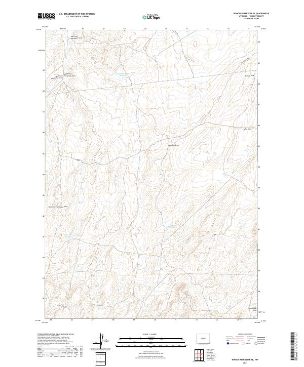 USGS Topographic Map – Rongis Reservoir SE