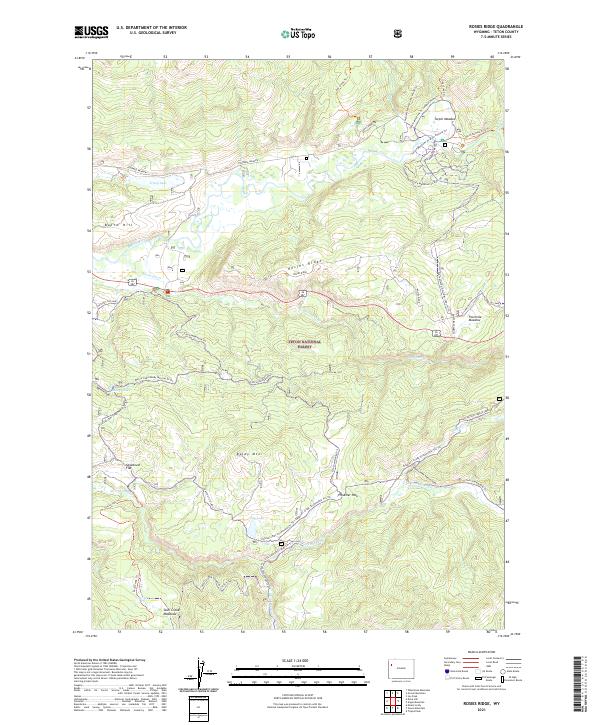 USGS Topographic Map – Rosies Ridge