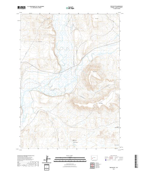USGS Topographic Map – Ross Butte