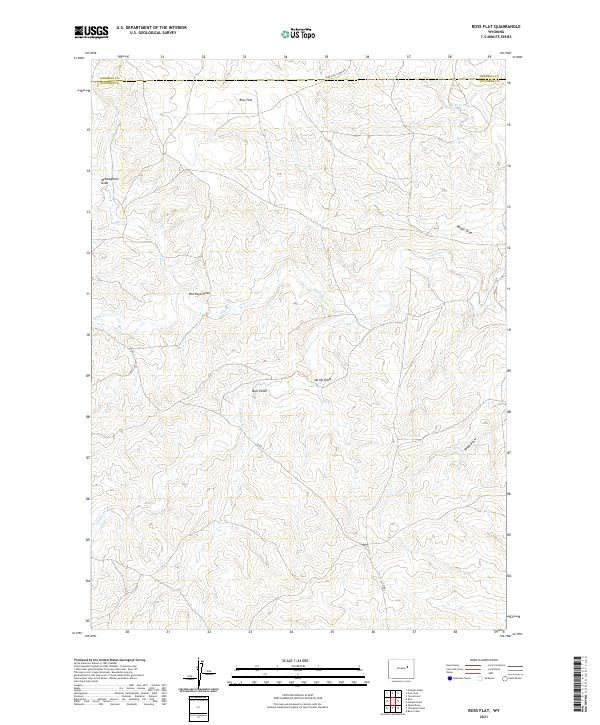 USGS Topographic Map – Ross Flat