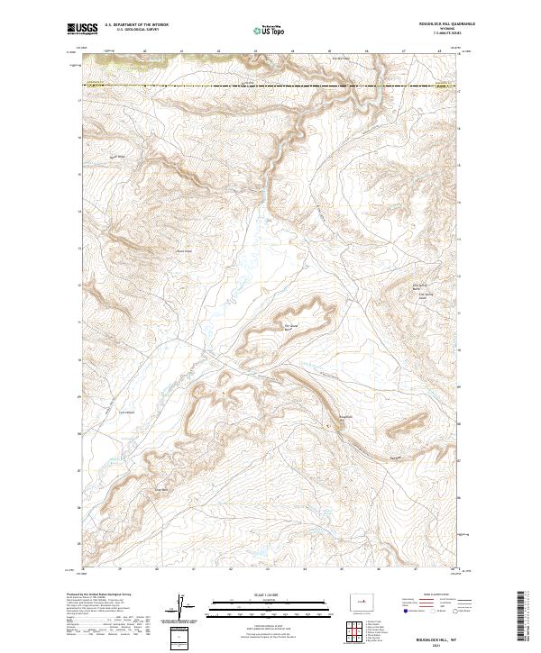 USGS Topographic Map – Roughlock Hill