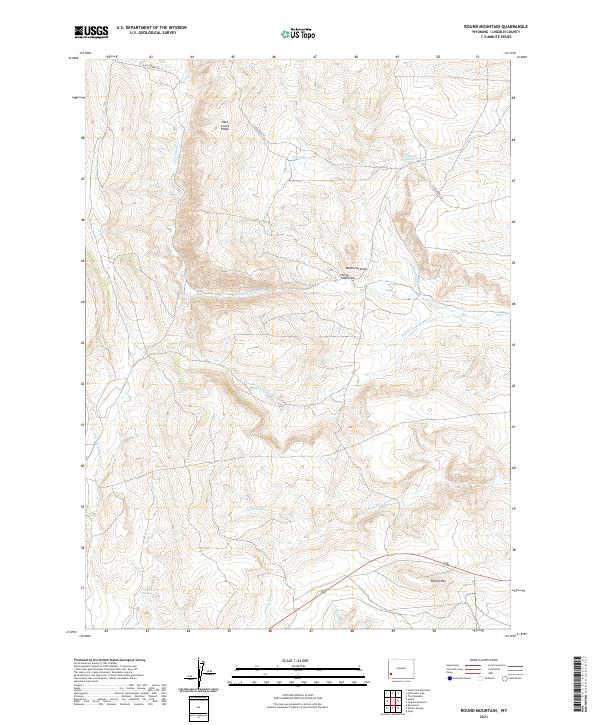 USGS Topographic Map – Round Mountain