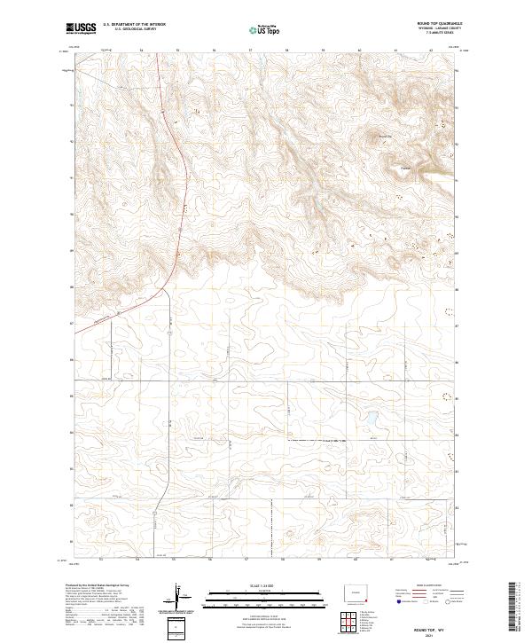USGS Topographic Map – Round Top