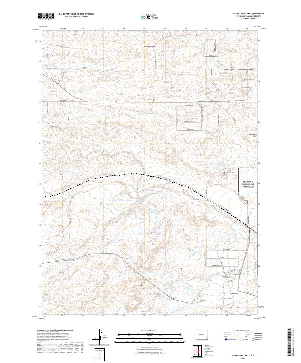 USGS Topographic Map – Round Top Lake