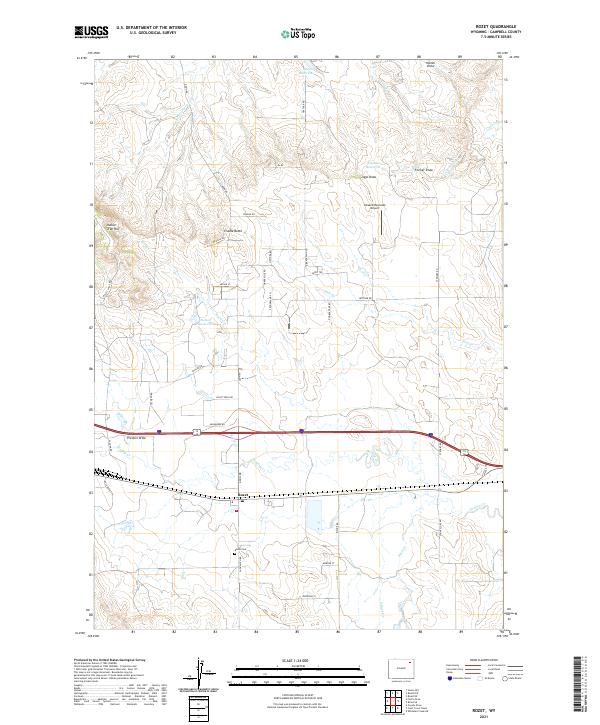 USGS Topographic Map – Rozet